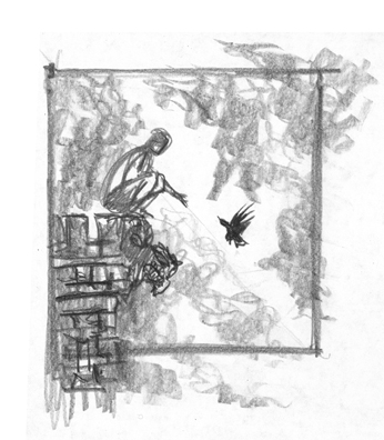 Illustration for article titled My Vision of Game of Thrones' Bran Stark, Atop Winterfell